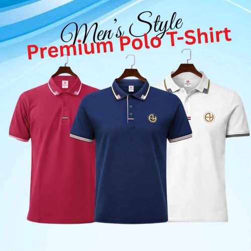 3 Pcs Combo Men’s Premium Polo T-Shirt