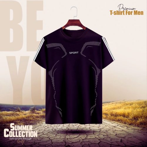 Stylish Comfortable sports T-Shirt (Black)