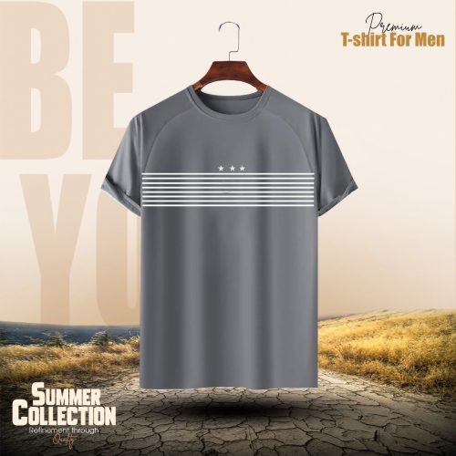Stylish Comfortable sports T-Shirt (Ash)